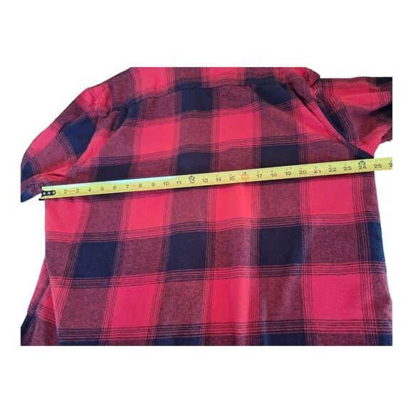Old Navy Double-Brushed Flannel Shirt 100% Cotton Red Buffalo Check Men's XXL 2X - Picture 8 of 12